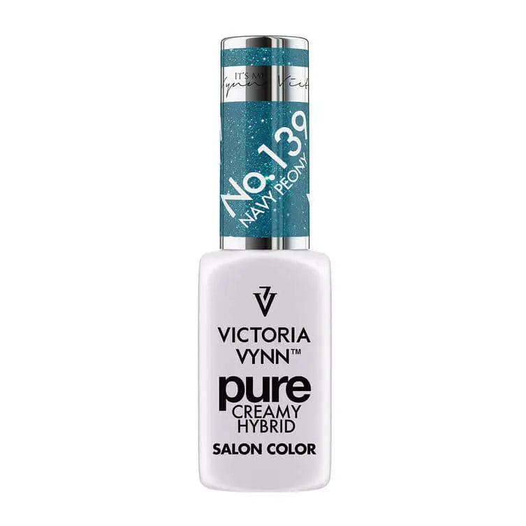 Vernis gel hybride crémeux pure n° 139 Pivoine marine
