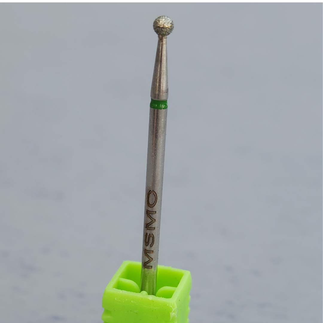 Embout mini boule verte – finition précise | MSMO