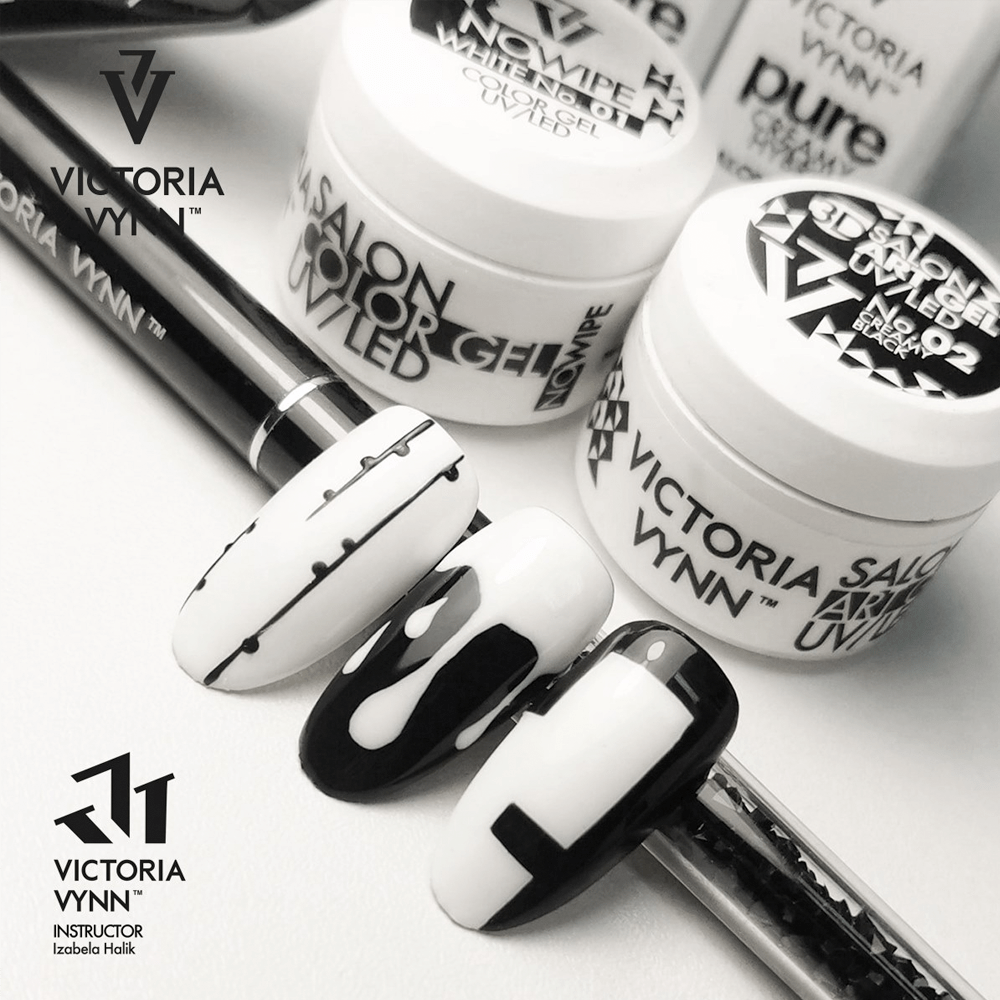 Salon Art Gel 3D UV/LED No Wipe White/ White