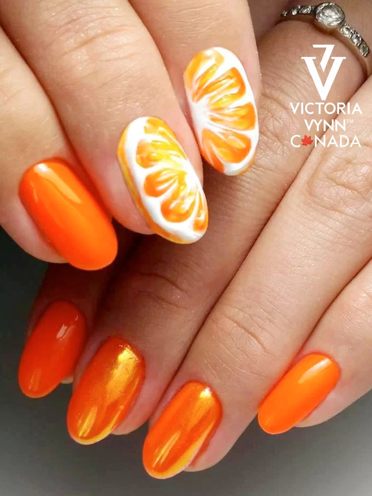 Gel Polish Hybride Crémeux Pur n° 075 Orange Chaude