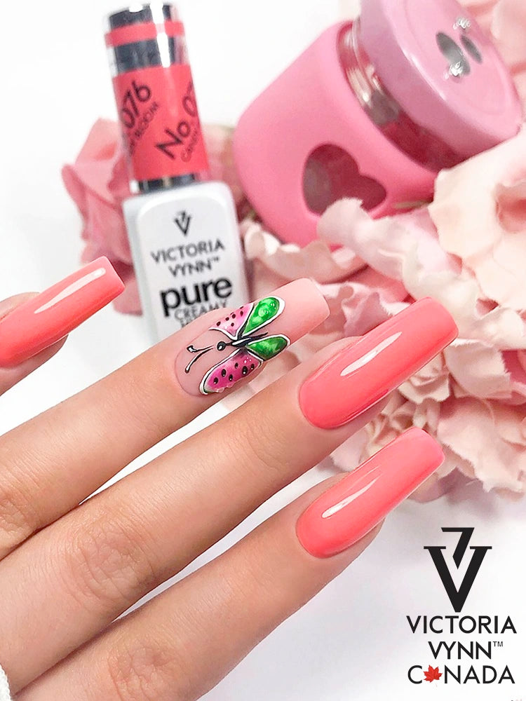 Vernis gel hybride crémeux pur n° 076 Candy Bloom