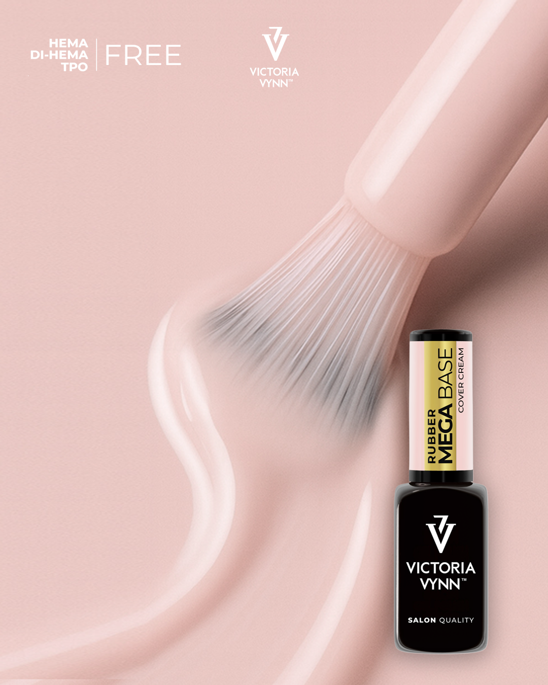 Victoria Vynn – Ensemble Trio Rubber Mega Base (Cover Cream / Natural / Tan) | Édition Professionnelle Hema Free