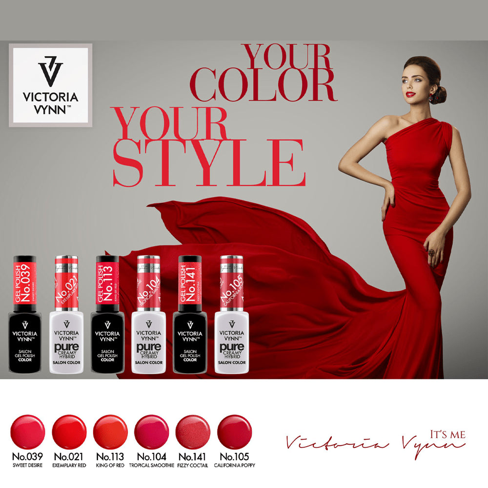 Gel polissant hybride Pure Creamy No. 105 California Poppy