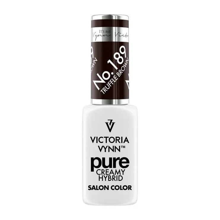 Vernis gel hybride crémeux pur n° 189 brun truffe