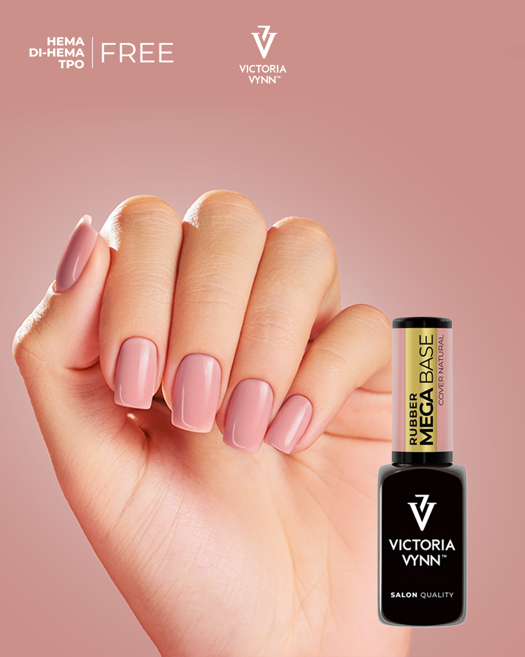 Victoria Vynn – Ensemble Trio Rubber Mega Base (Cover Cream / Natural / Tan) | Édition Professionnelle Hema Free