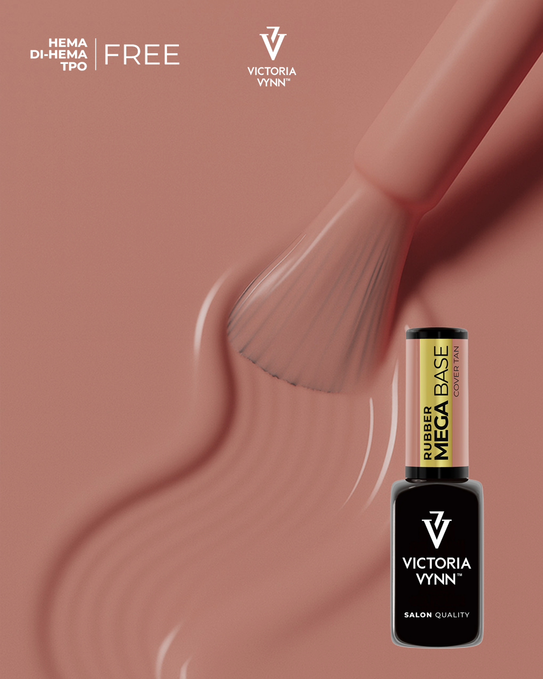 Victoria Vynn – Ensemble Trio Rubber Mega Base (Cover Cream / Natural / Tan) | Édition Professionnelle Hema Free