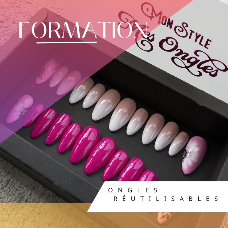 formation ongles réutilisables /press-on nails