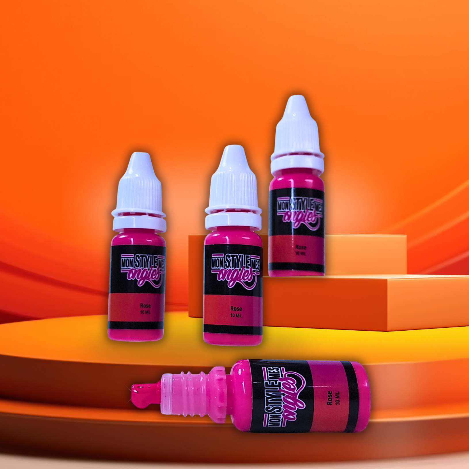 Peinture Airbrush – Rose - pour ongle Prête à l'emploie et ultra pigmenté -Mon Style Mes Ongles