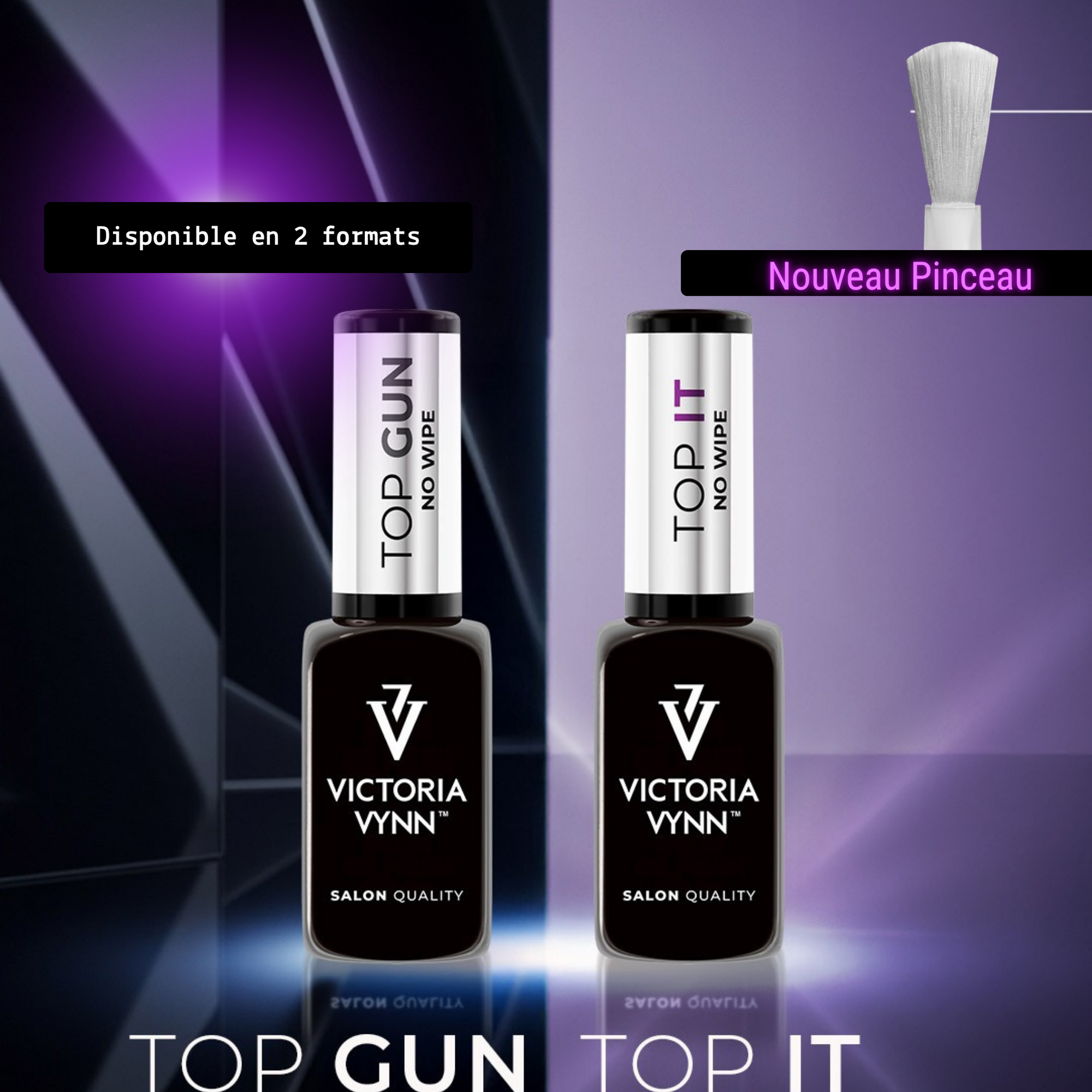 Victoria Vynn Top Gun No Wipe – Top Coat Gel Professionnel 15 ml | Brillance & Tenue Longue