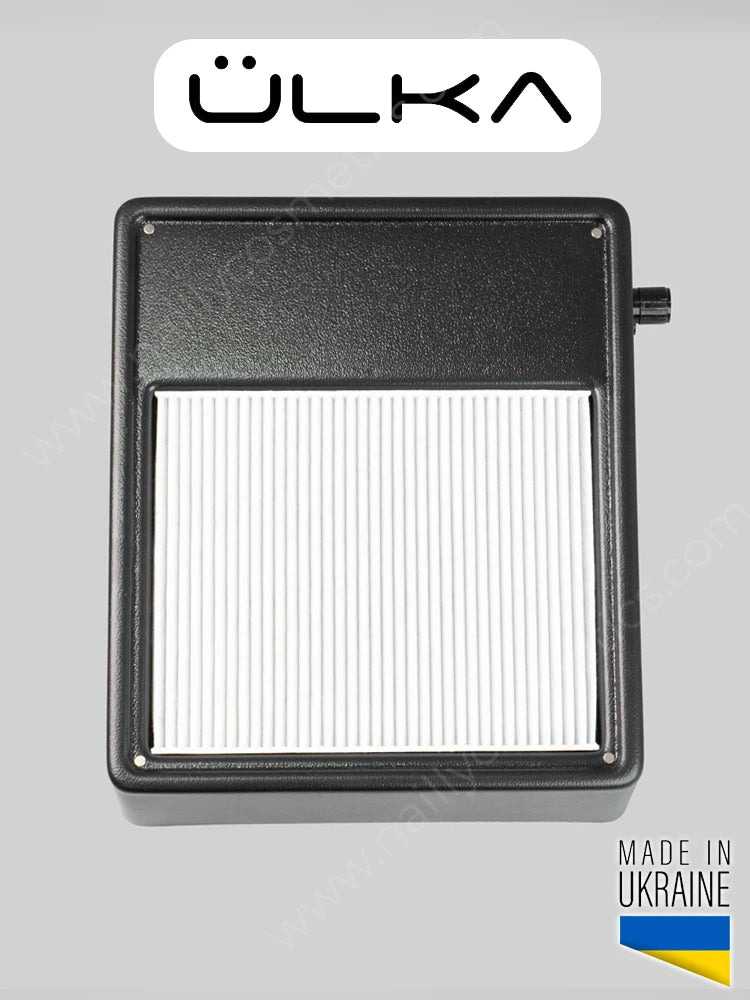 Collecteur de poussière de manucure pratique ÜLKA + kit (2 filtres HEPA et 1 brosse)