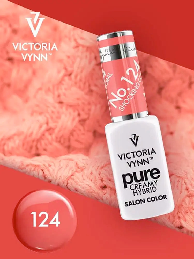Gel polissant hybride Pure Creamy No. 124 Shocking Coral
