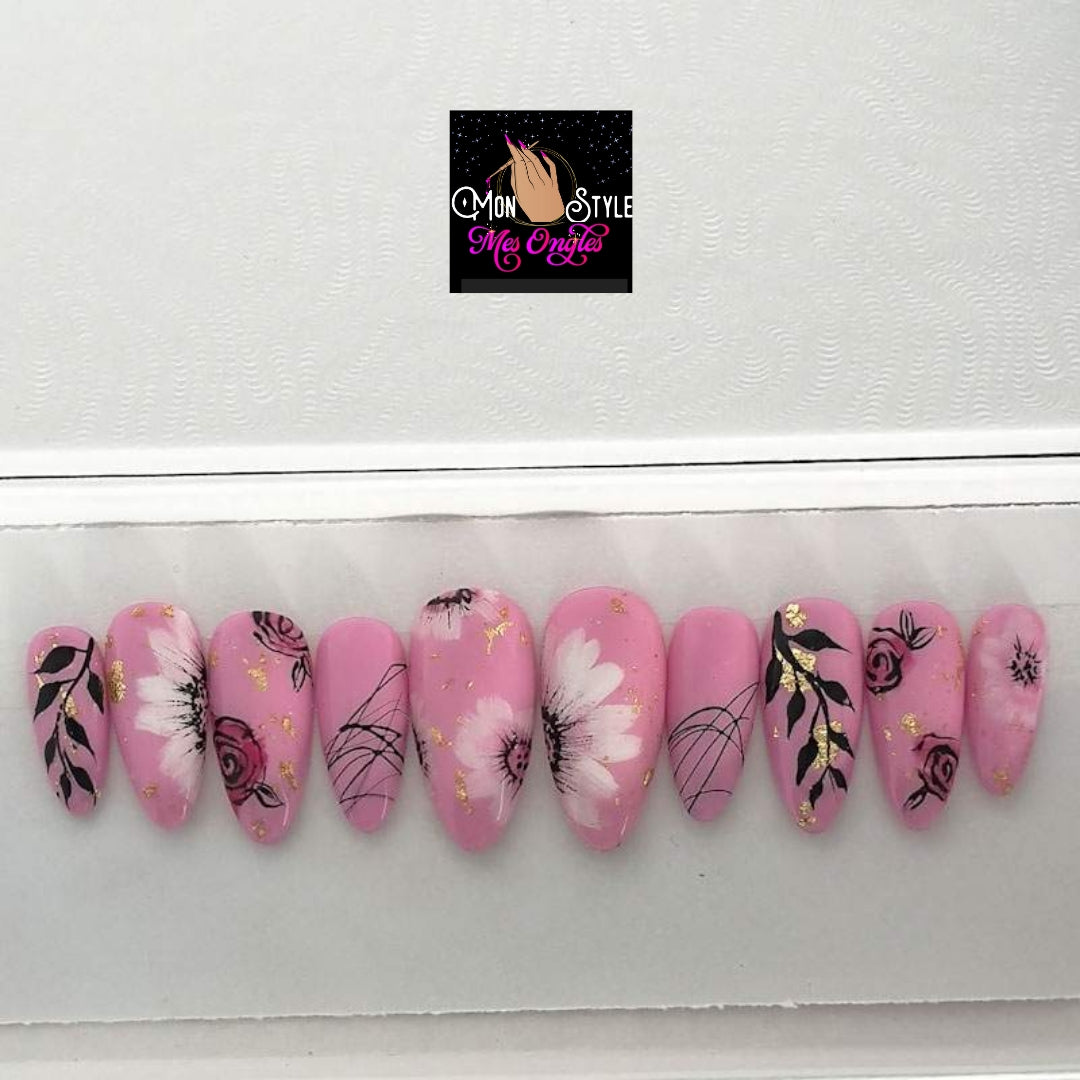 DOUCE FLEUR - ongles personnalisables -