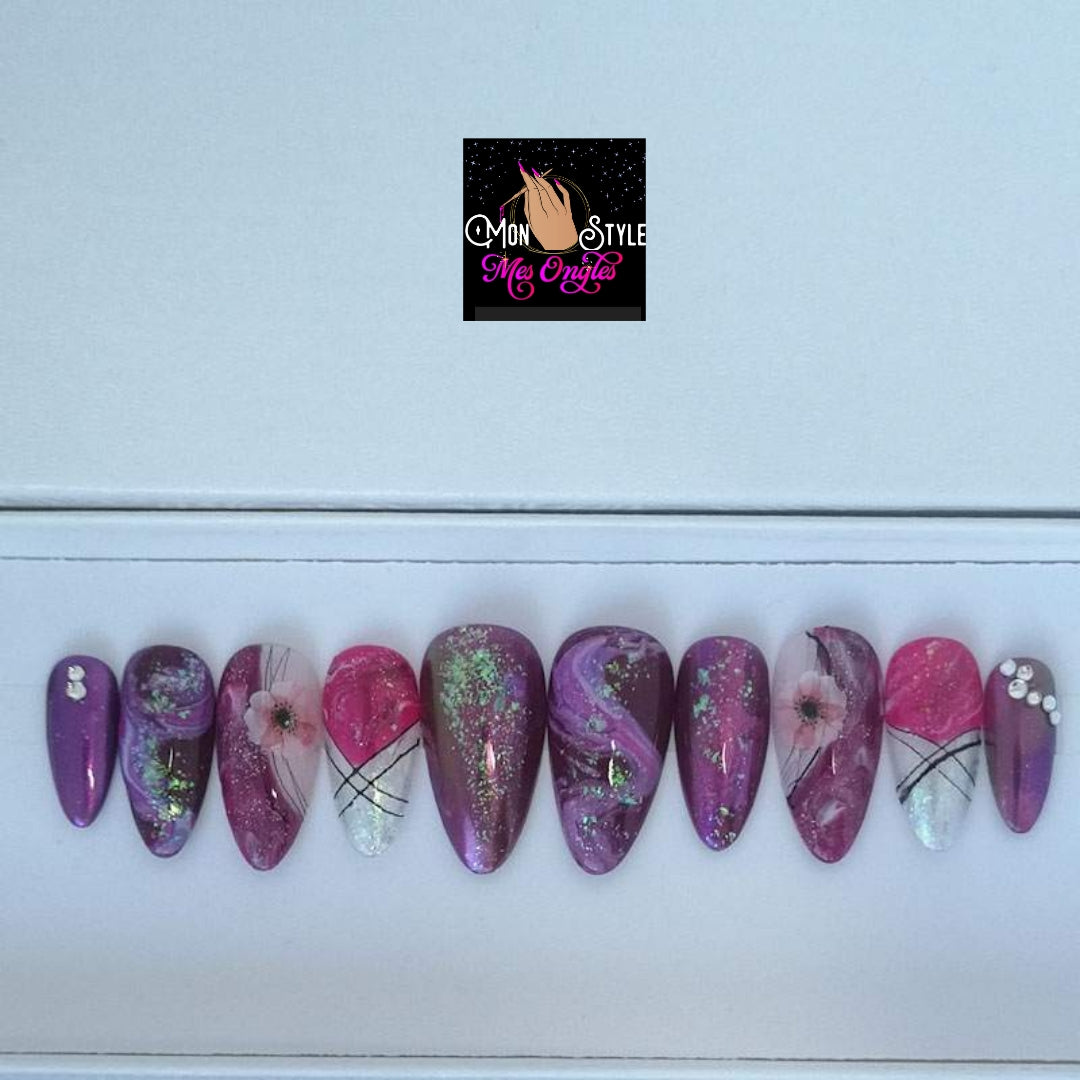 AMETHYST VIOLET - customizable nails-