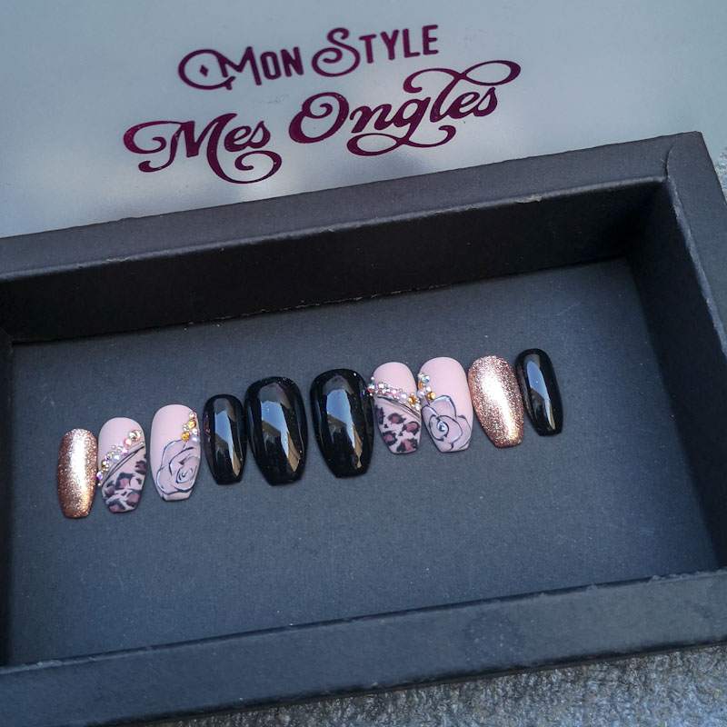 LÉOPARD MODERNE - ongles personnalisables -