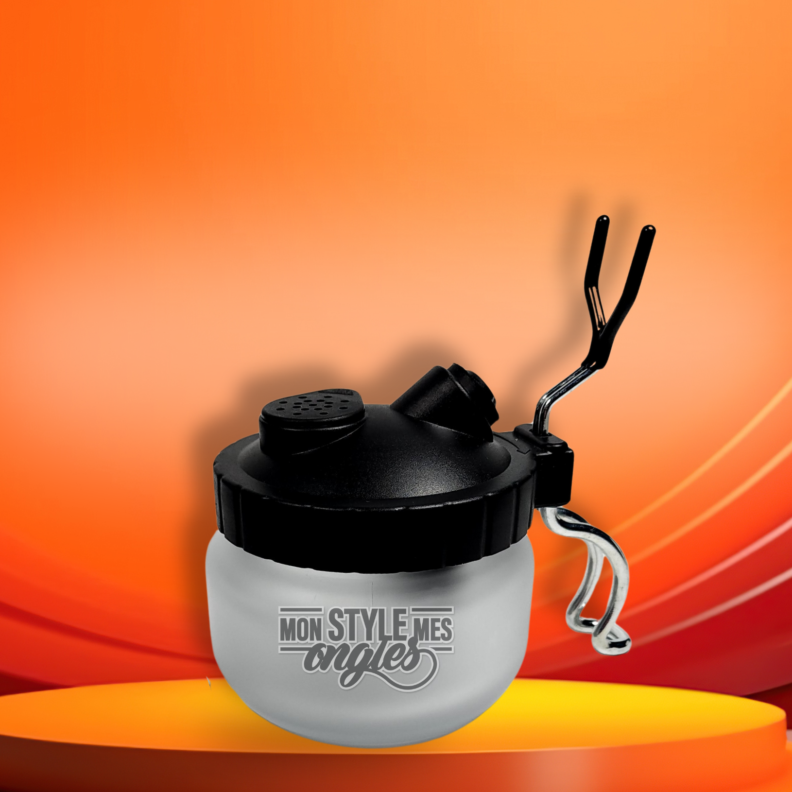 Pot de nettoyage et support Airbrush – Avec brosses de nettoyage - Mon Style Mes Ongles