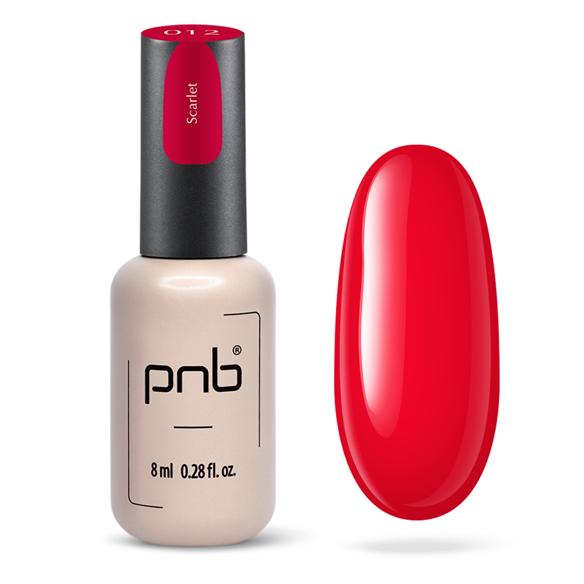 Vernis gel PNB No. 012 Scarlet 8ml
