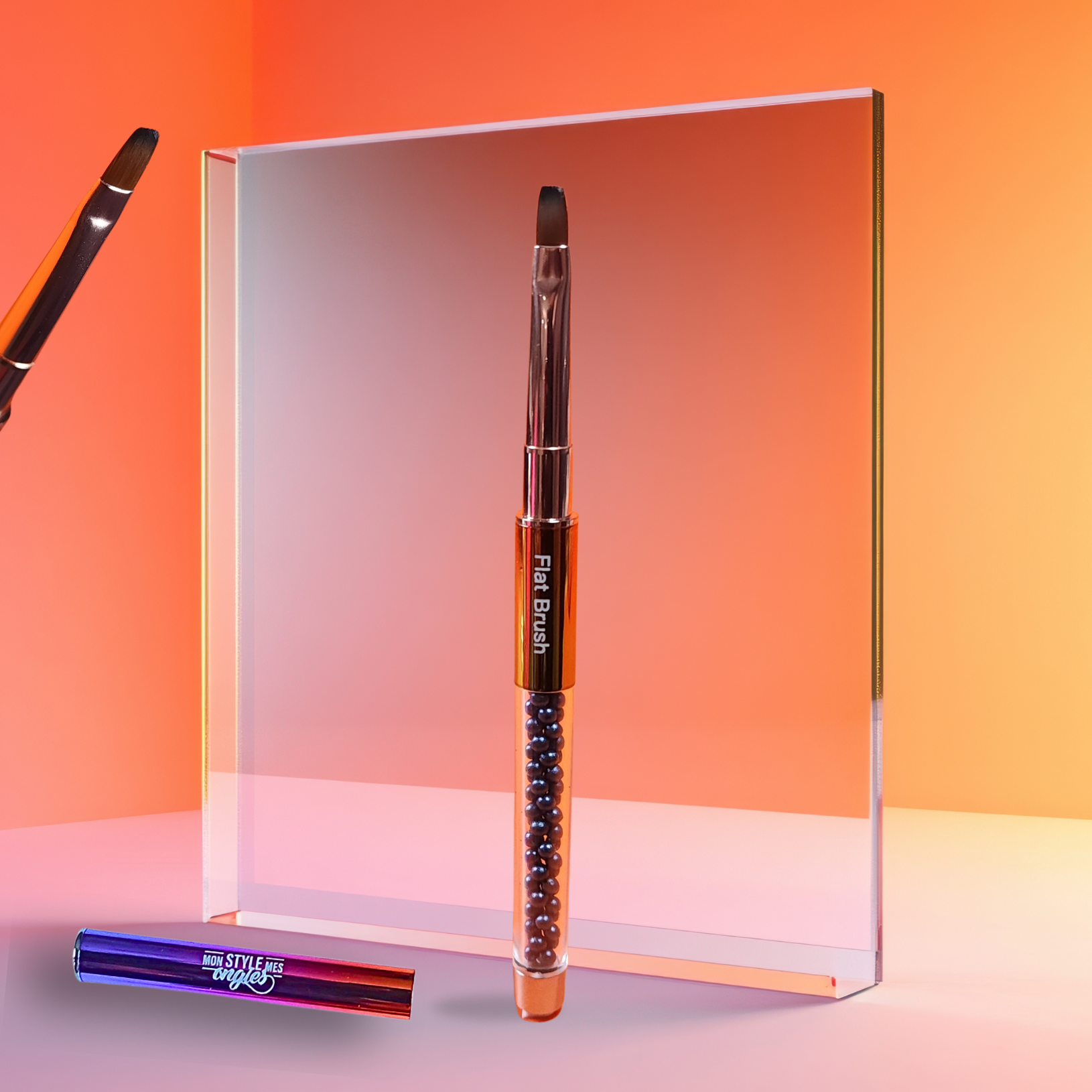 Pinceau Flat Brush – Application Gel & Base | MSMO