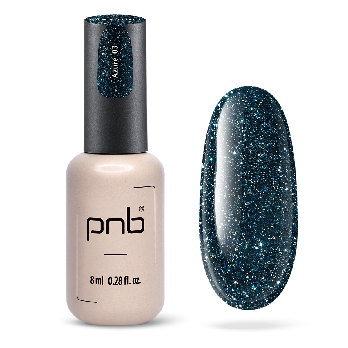 Vernis gel PNB Shock Effect No. 03 Azure 8ml