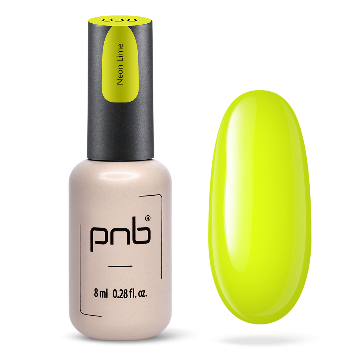 Vernis gel PNB No. 038 Neon Lime 8ml
