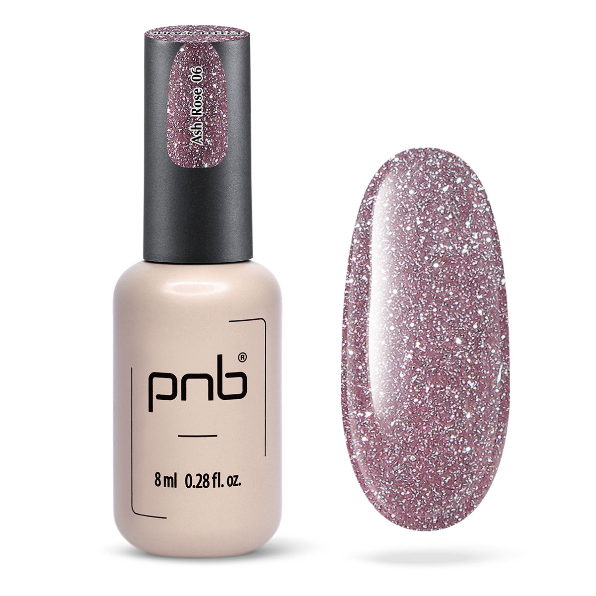 Vernis gel PNB Shock Effect No. 06 Ash Rose 8ml