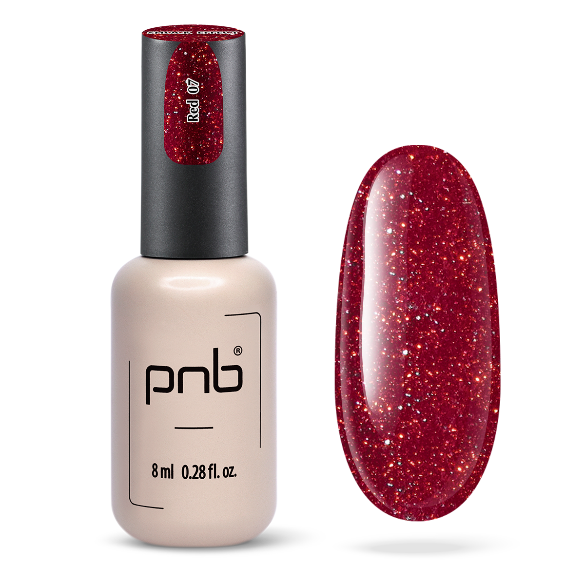 Vernis gel PNB Shock Effect No. 07 Red 8ml