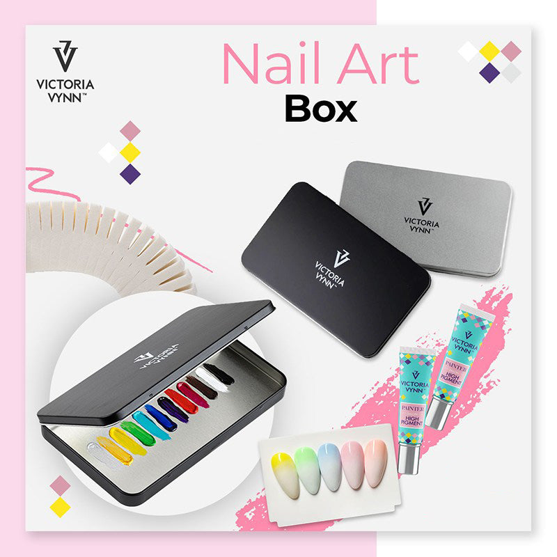 Victoria VYNN Nail Art Boîte argentée / silver box 178x108x15mm