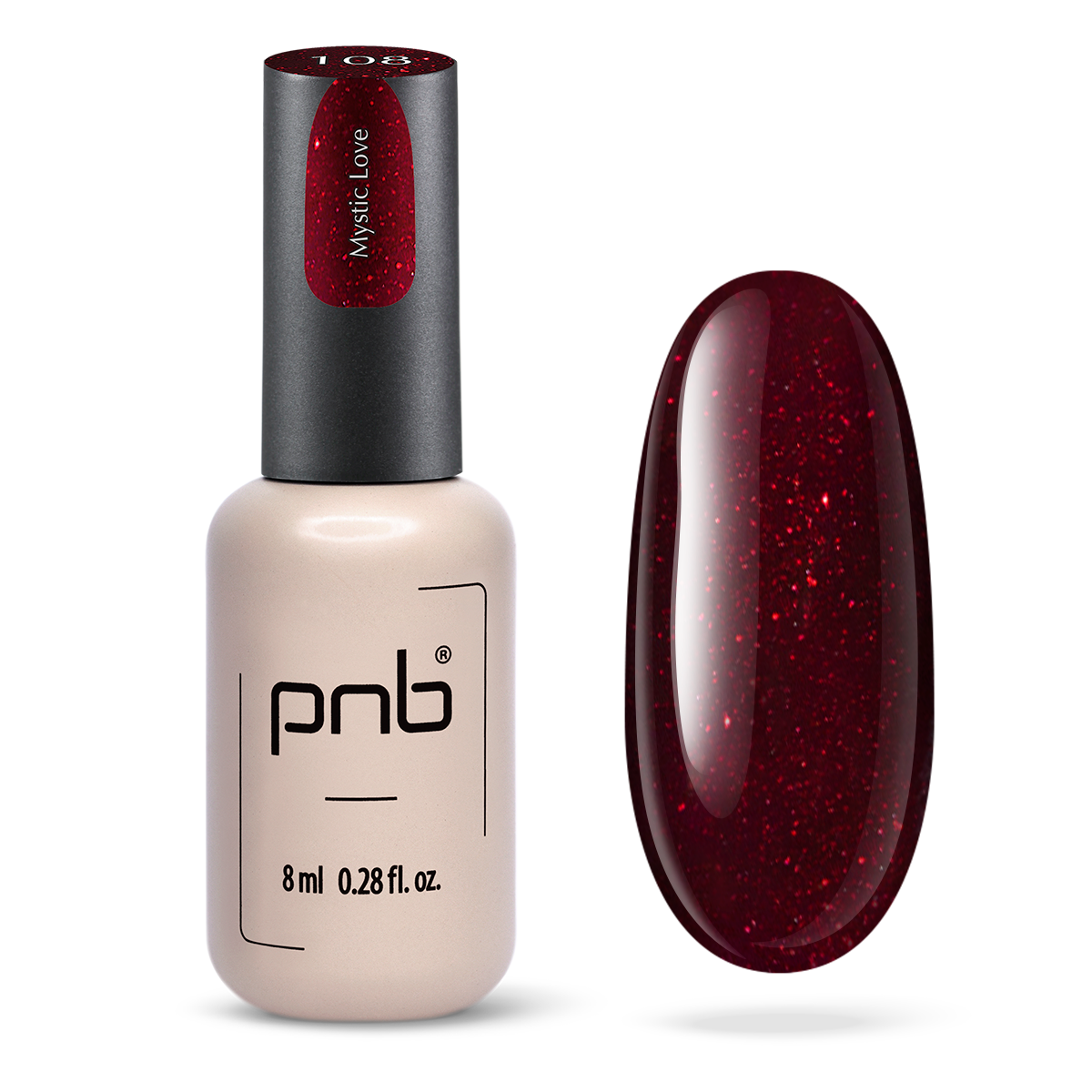 Vernis gel PNB No. 108 Mystic Love 8ml