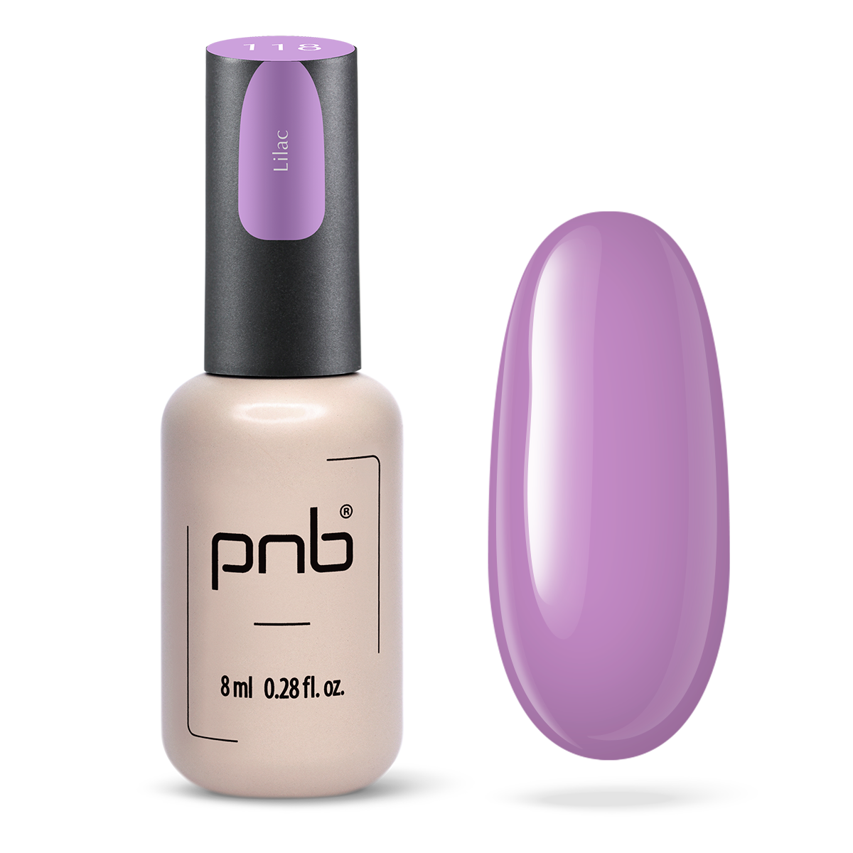 Vernis gel PNB No. 118 Lilac 8ml