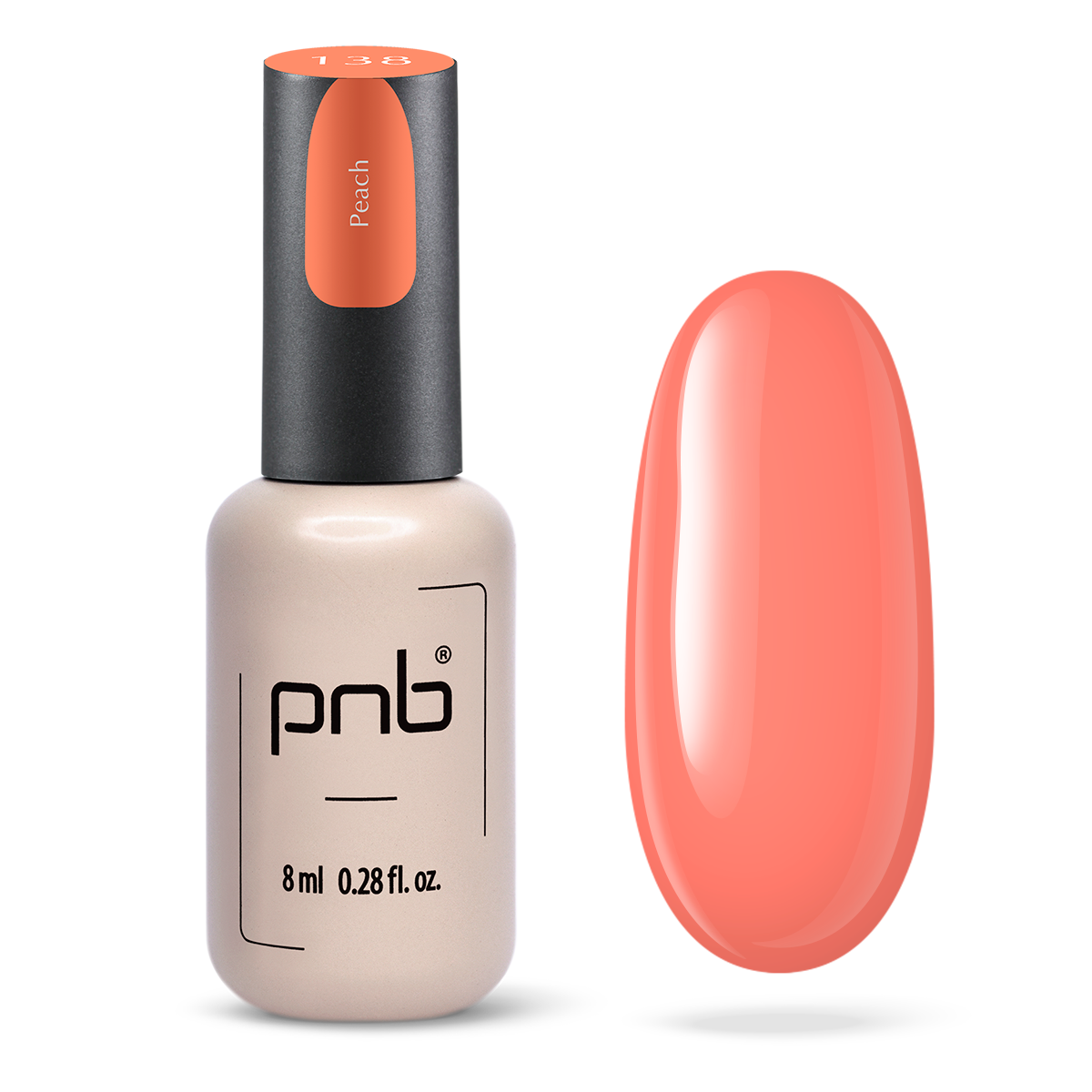 Vernis gel PNB No. 138 Peach 8ml