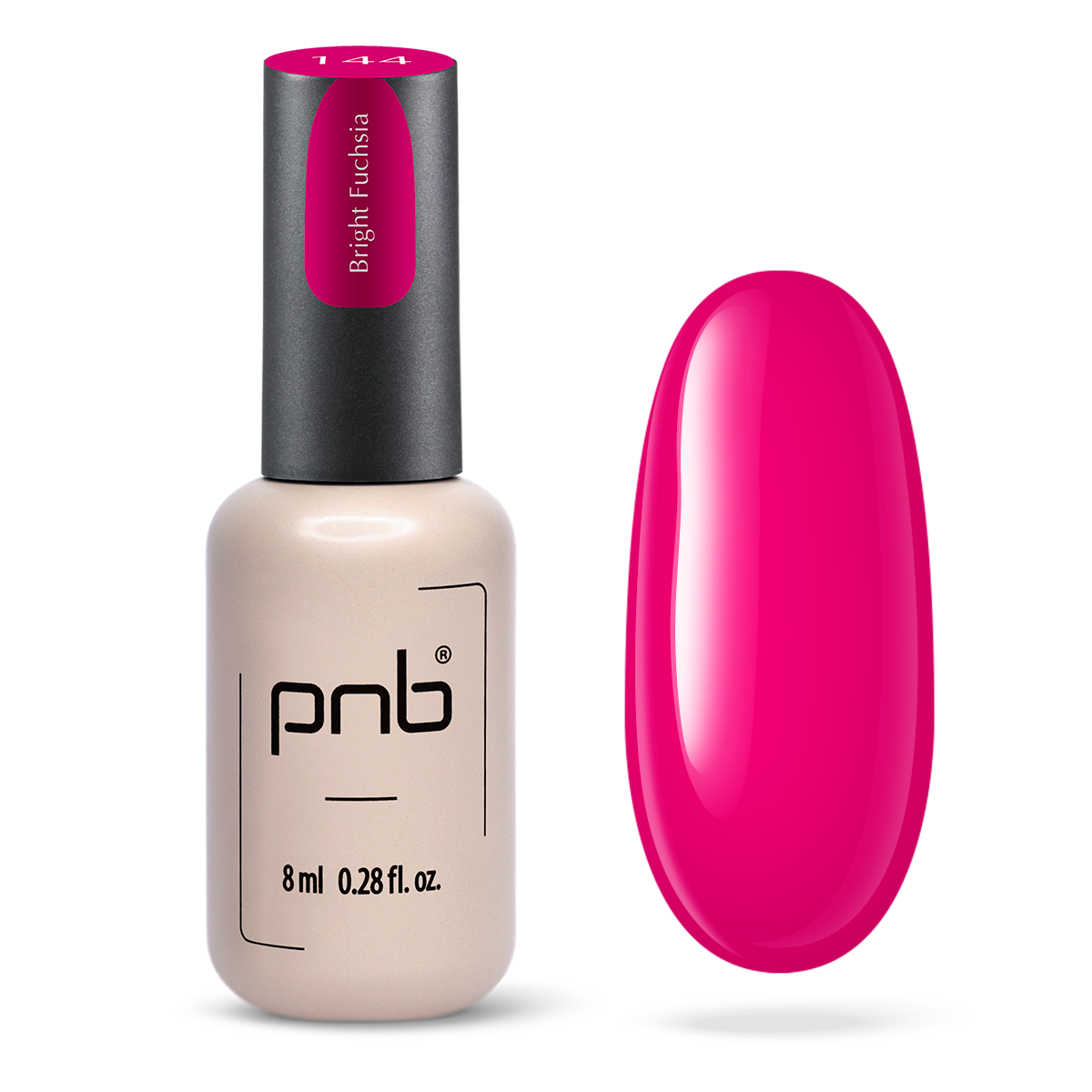Vernis gel PNB No. 144 Bright Fuschsia 8ml