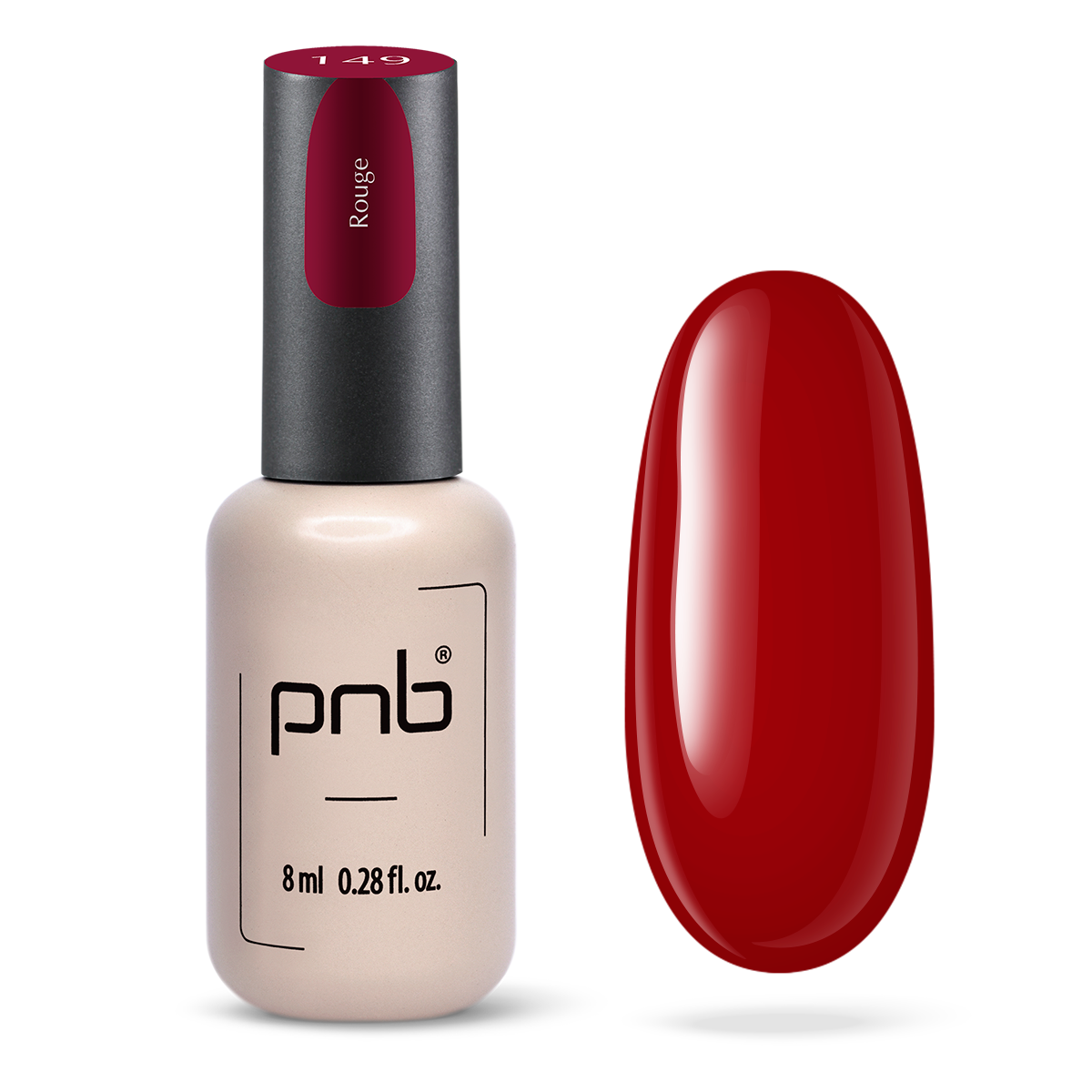 Vernis gel PNB No. 149 Rouge 8ml