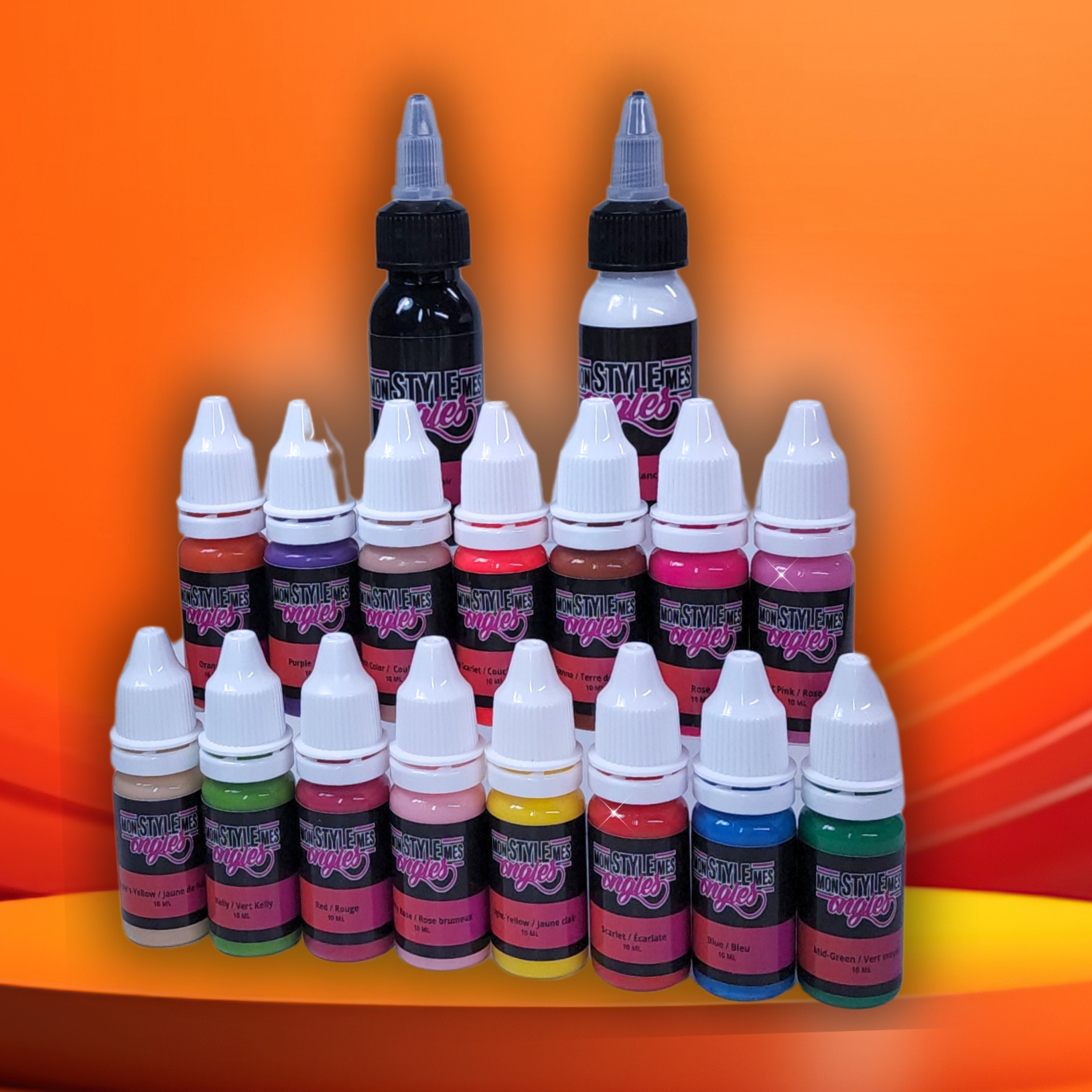 Kit de 17  peintures Airbrush – Couleurs vibrantes & fluides | MSMO