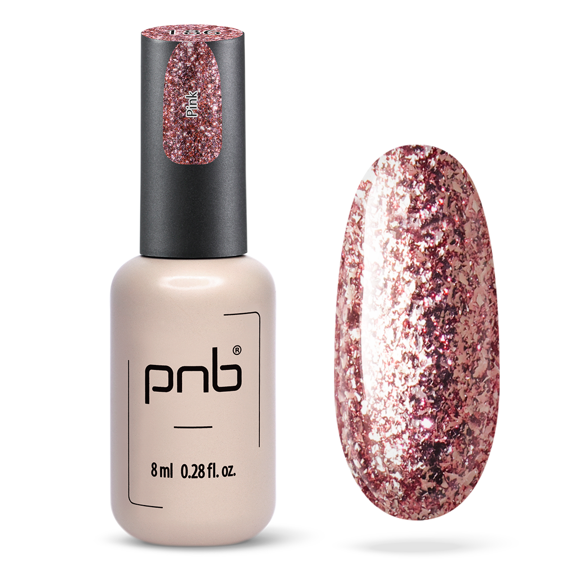 Vernis gel PNB No. 186 Pink 8ml