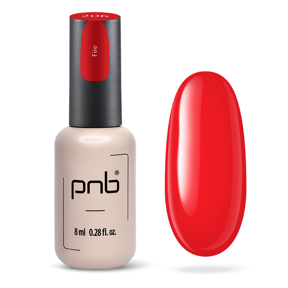 Vernis gel PNB No. 206 Fire 8ml