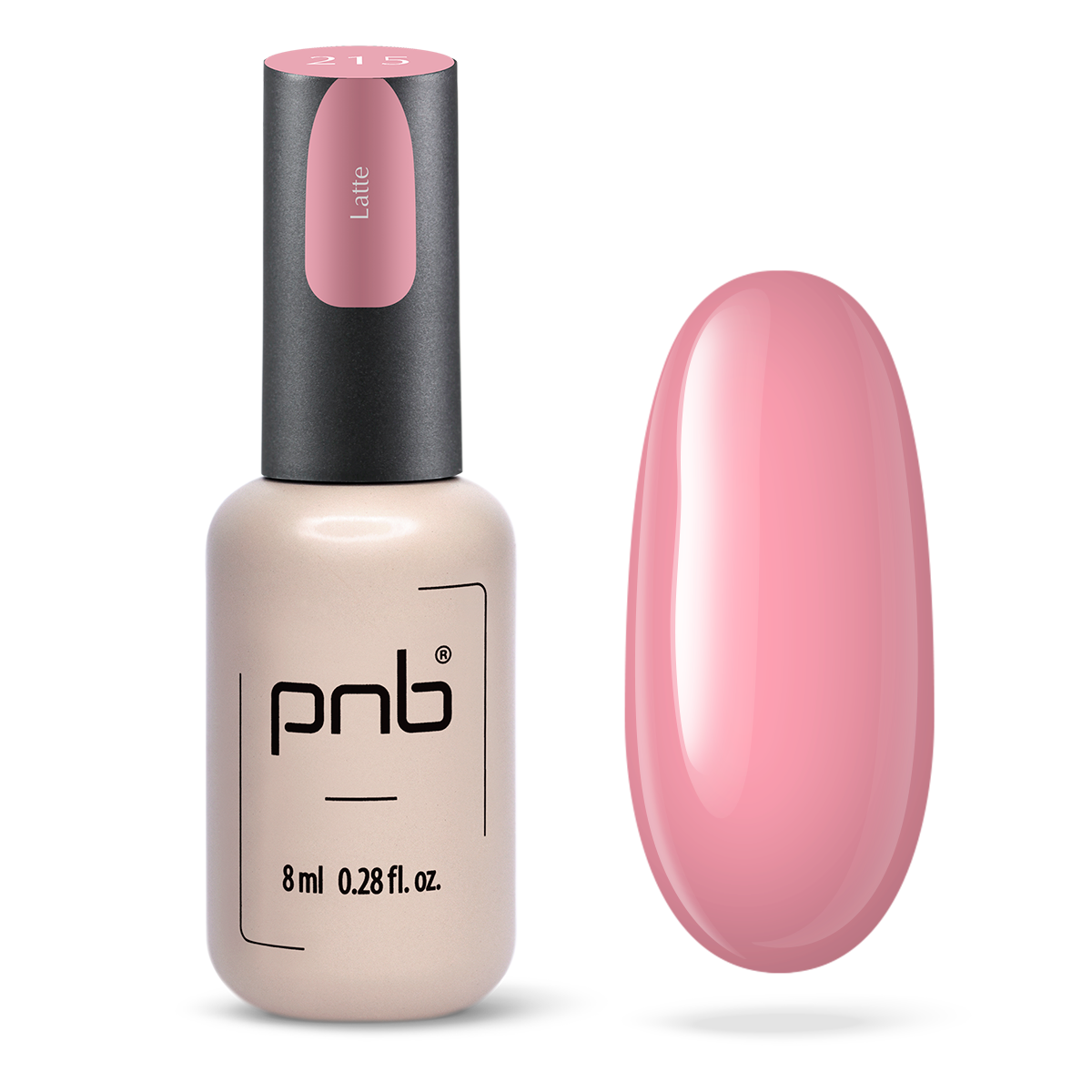 Vernis gel PNB No. 215 Latte 8ml