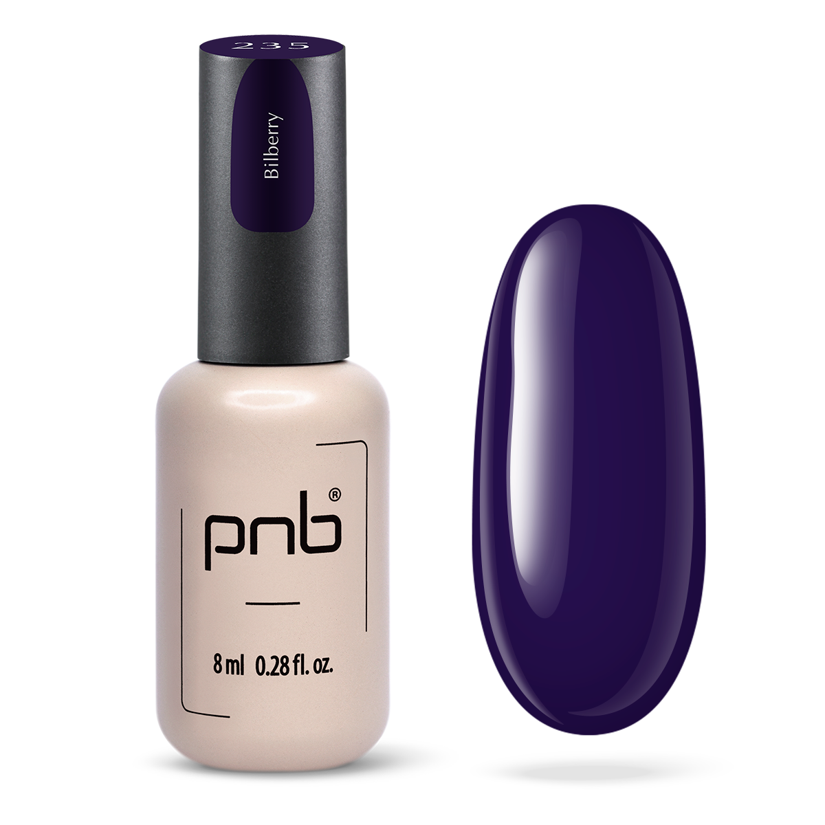 Vernis gel PNB No. 235 Bilberry 8ml