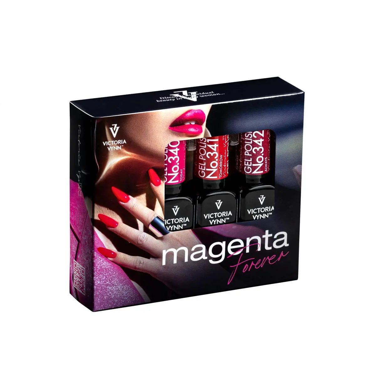 Victoria VYNN 3 Pack Magenta Forever Gel Polish 340, 341, 342