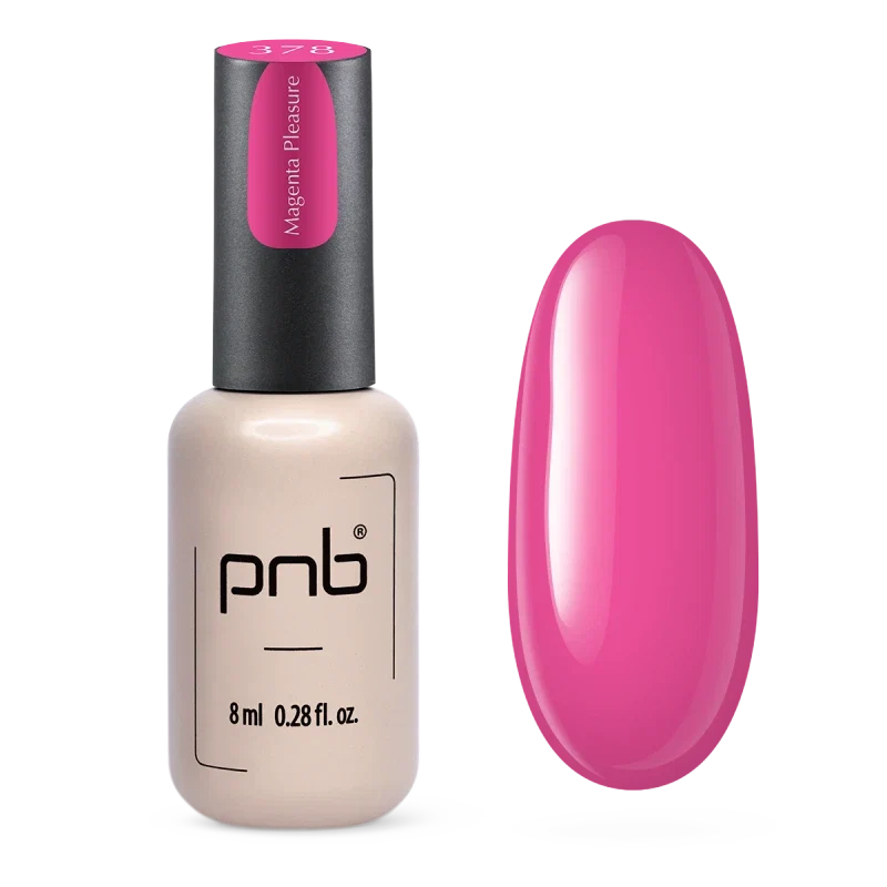 Vernis gel PNB No. 378 Magenta Pleasure 8ml