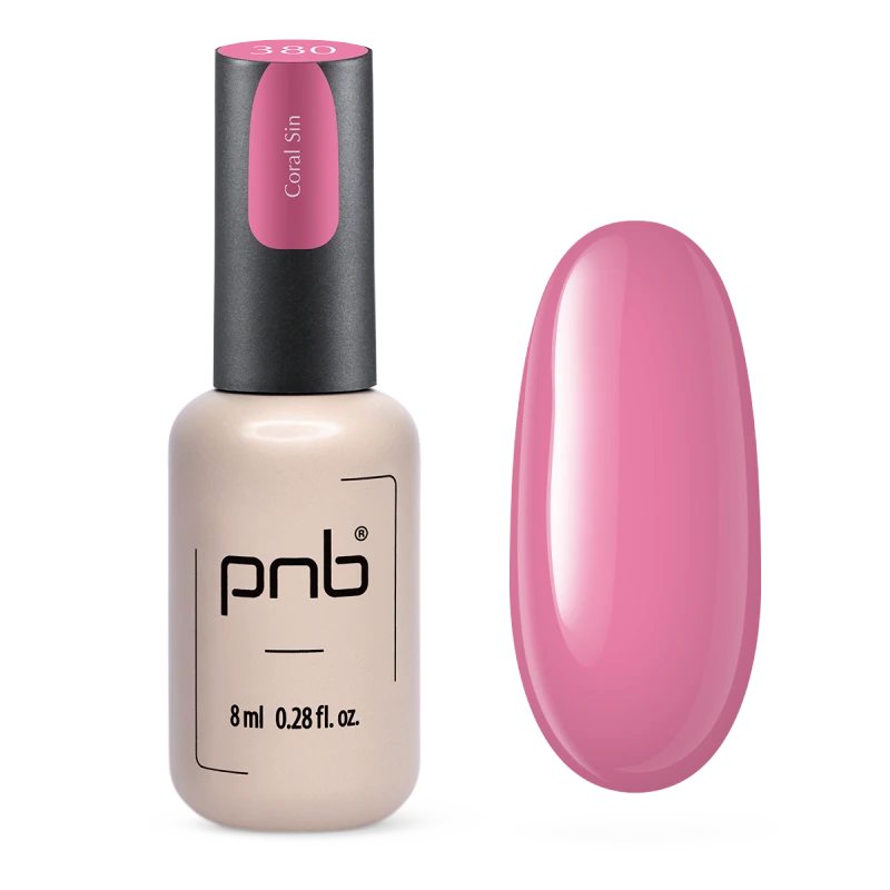 Vernis gel PNB No. 380 Coral Sin 8ml