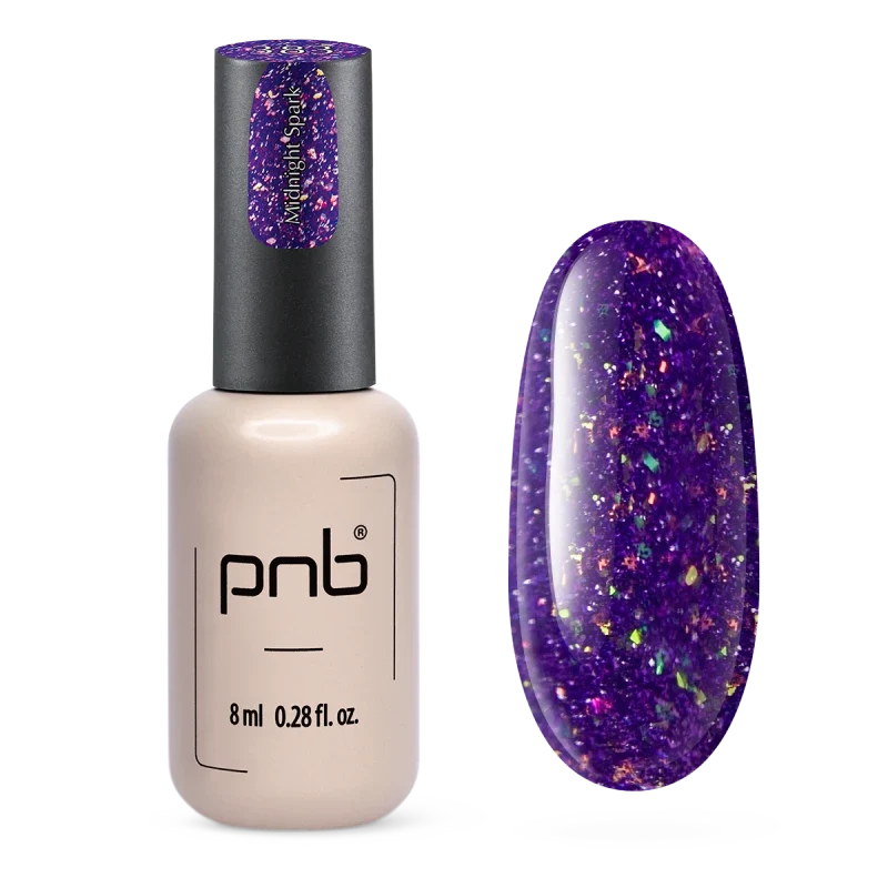 Vernis gel PNB No. 383 Midnight Spark 8ml