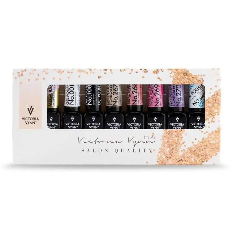 Victoria Vynn – Coffret 8 vernis Cat Eye | Effet magnétique & éclat irrésistible | Collection complète avec Base & Top Coat