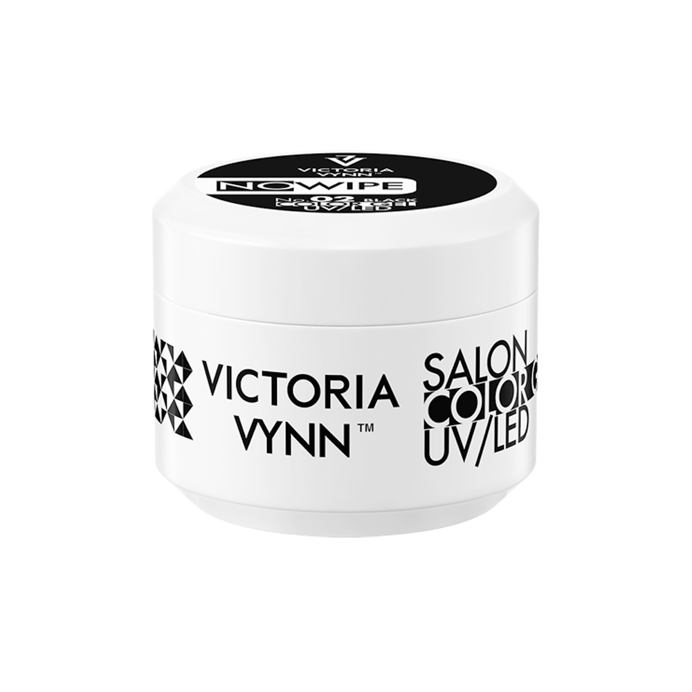 Salon Art Gel paint 3D UV/LED * No Wipe Noir/ Black