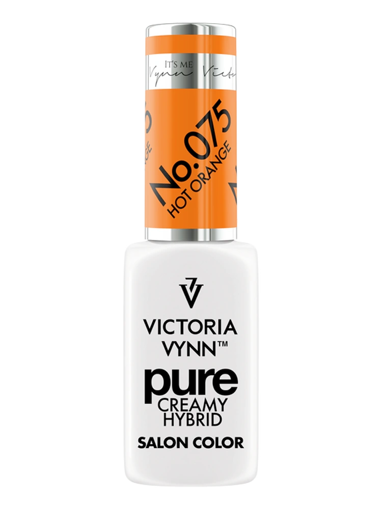 Gel Polish Hybride Crémeux Pur n° 075 Orange Chaude