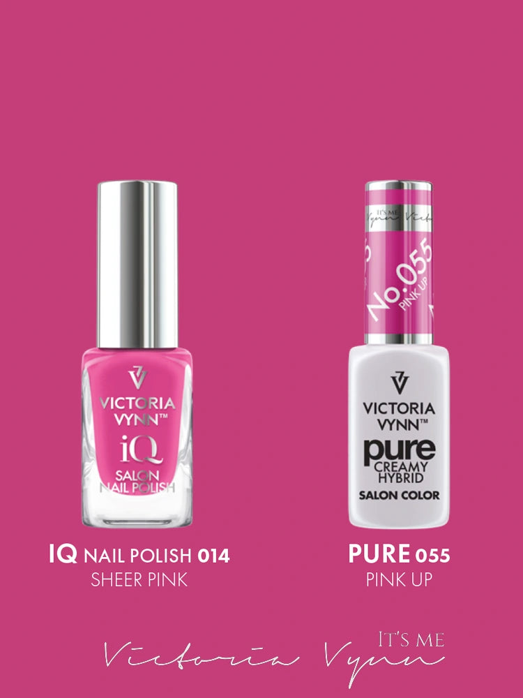 Lot de 2 vernis gel Victoria VYNN 1055 + vernis à ongles iQ 14