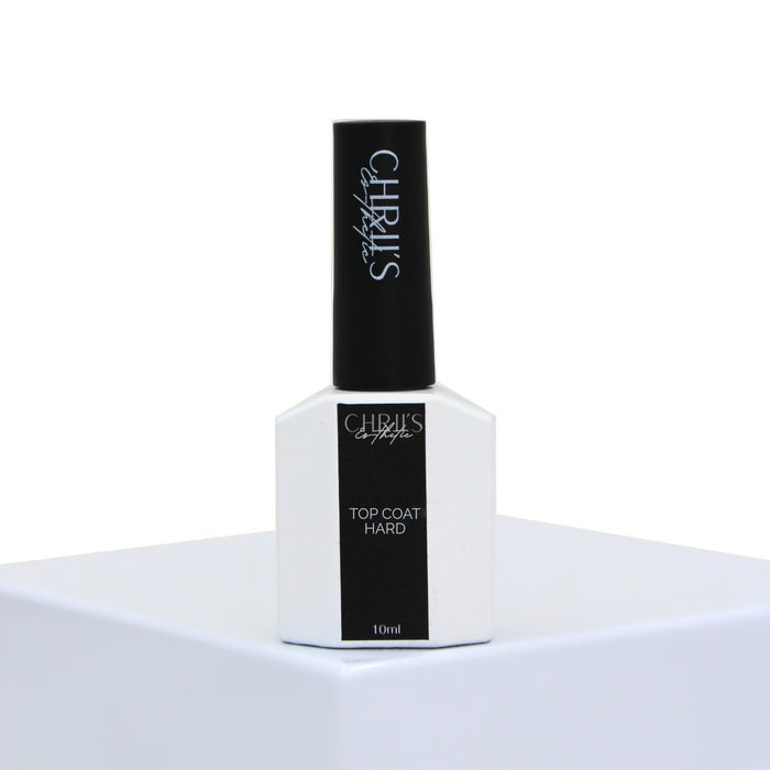 Flacon de Top Coat Hard 10 ml CHRIIS-ESTHETIC pour les ongles, présenté sur fond, disponible chez mon style mes ongles