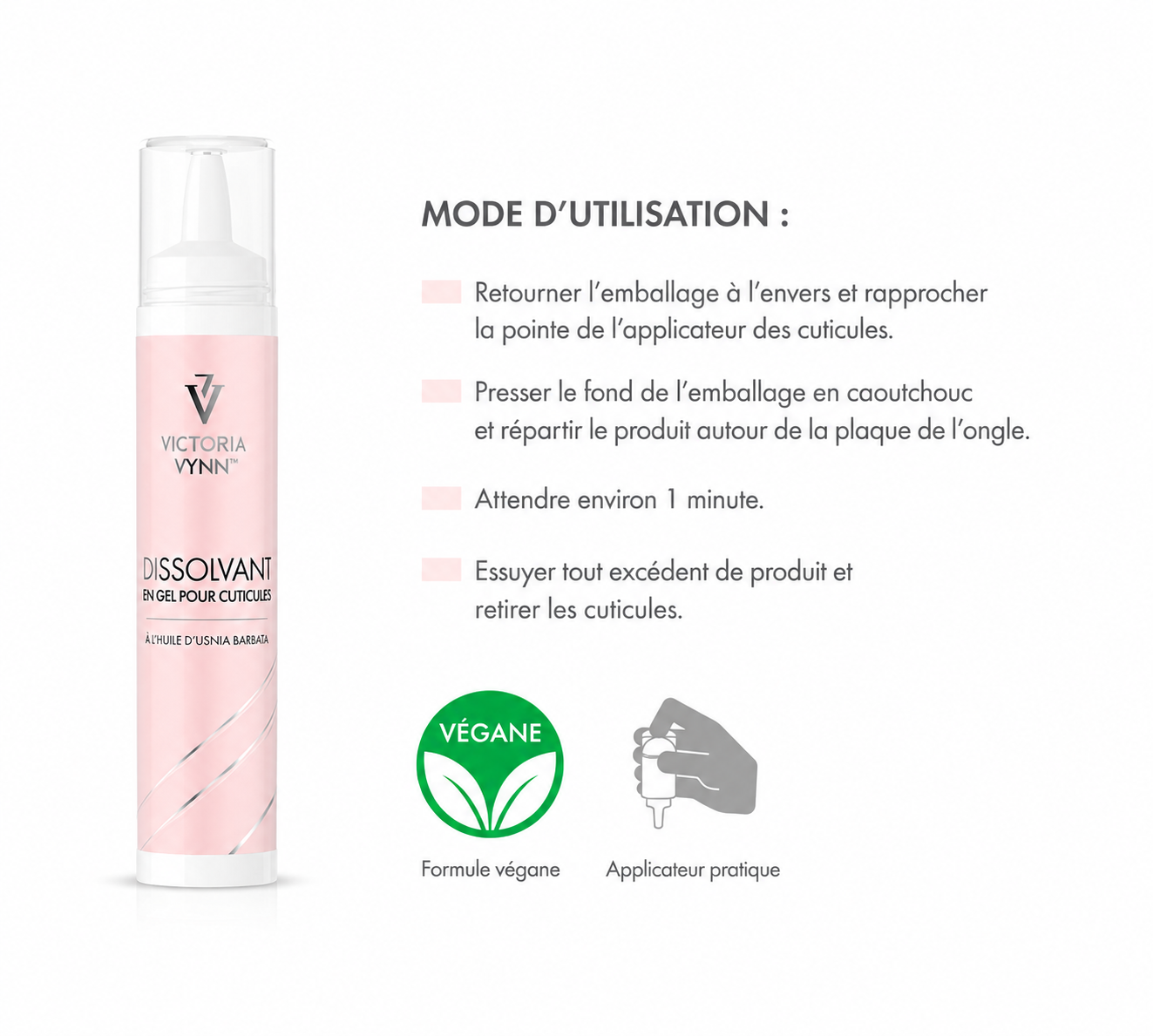 Cuticle Jelly Remover Victoria Vynn – Dissolvant Cuticules Végan 30 ml