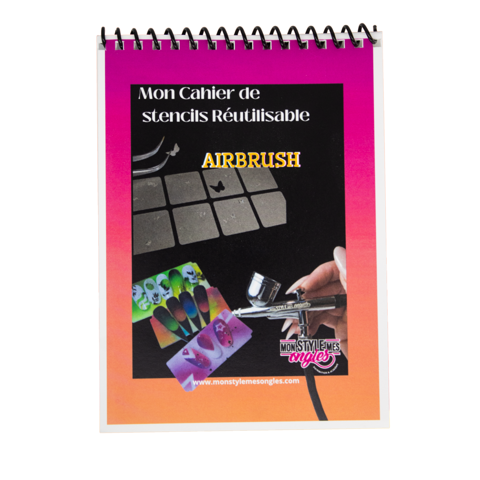 Cahier de stencils réutilisables – Airbrush & Nail Art | MSMO