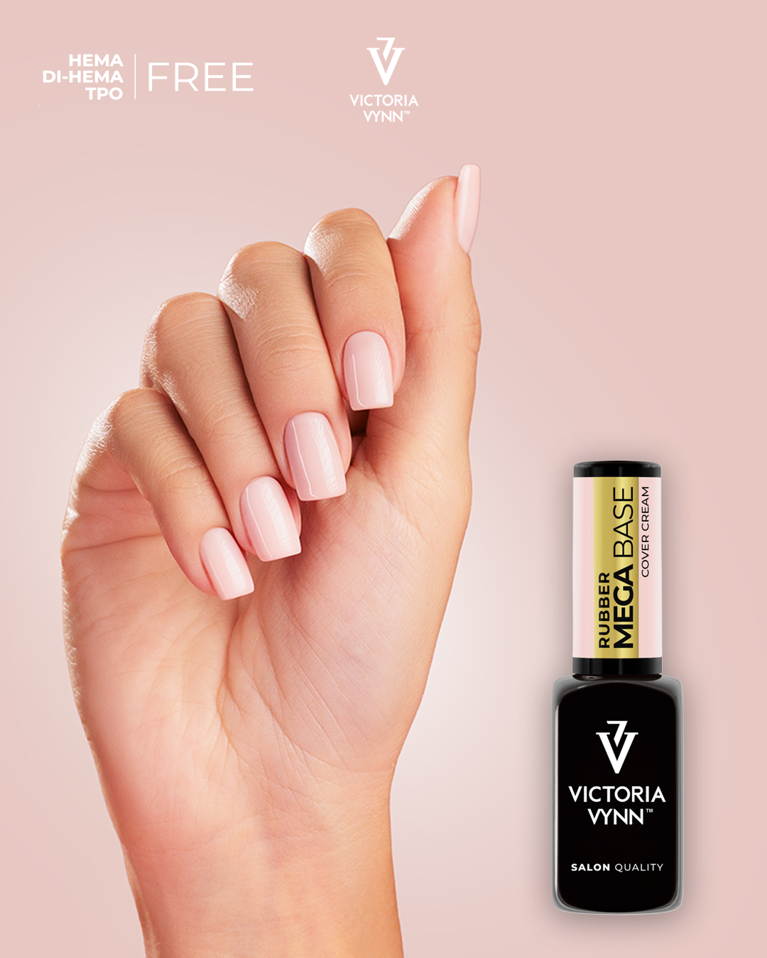 Victoria Vynn – Ensemble Trio Rubber Mega Base (Cover Cream / Natural / Tan) | Édition Professionnelle Hema Free