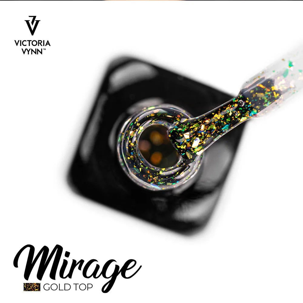 Top Coat “Mirage Or” – Fini No Wipe ultra métallique