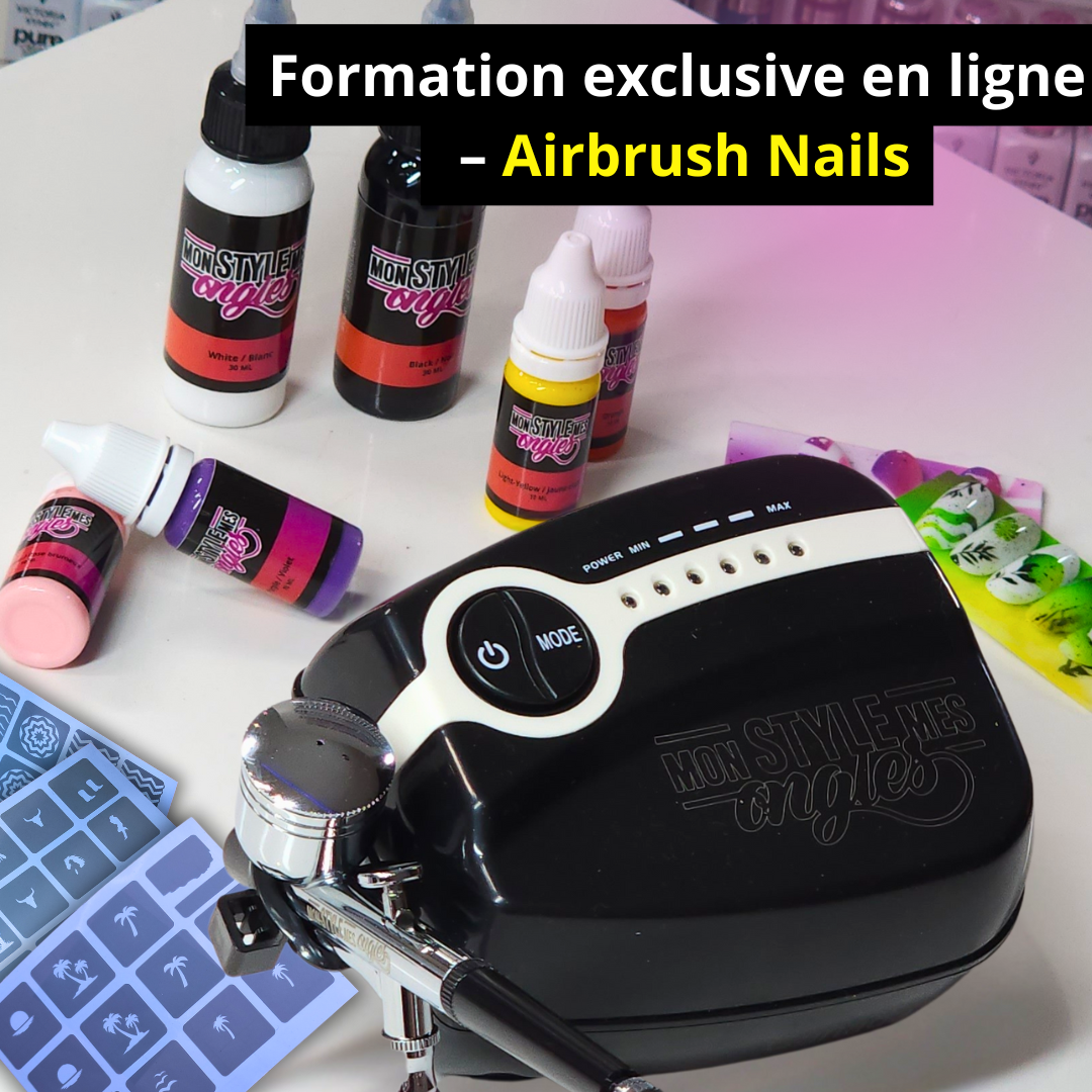 Formation exclusive en ligne – Airbrush Nails,